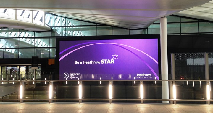 Heathrow Airport LED Support Frame